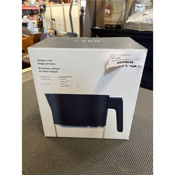LARQ PITCHER ADVANCE PUREVIS 8-CUP WATER FILTRATION PITCHER W/ UV-C FILTER - TESTED WORKING, RETAIL 