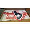 Image 1 : HOUSTON TEXANS BUD LIGHT METAL SIGN