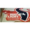 Image 2 : HOUSTON TEXANS BUD LIGHT METAL SIGN