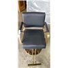 Image 2 : GOLD AND BLACK BARBERS CHAIR