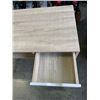 Image 3 : WHITE AND WOOD TOP DESK