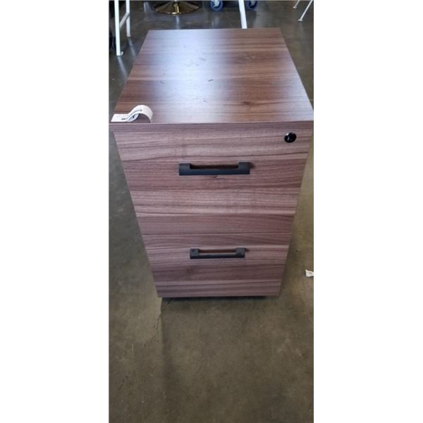MODERN 2 DRAWER FILING CABINET, AS NEW CONDITION