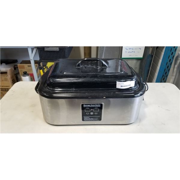 ELECTRIC STAINLESS MASSAGE STONE HEATER
