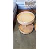 Image 2 : PAIR OF ROUND ROLLING TABLES