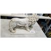 Image 1 : LION RESIN FIGURE, 18 INCH LONG, 12 INCH TALL