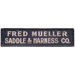 The Original Fred Mueller Saddlery Store Sign