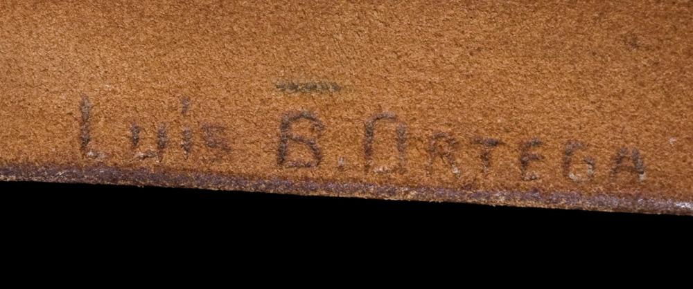 Luis B. Ortega Brown Braided Kangaroo Reins with Rawhide Buttons