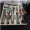 Image 1 : Tray of kitchen cutlery