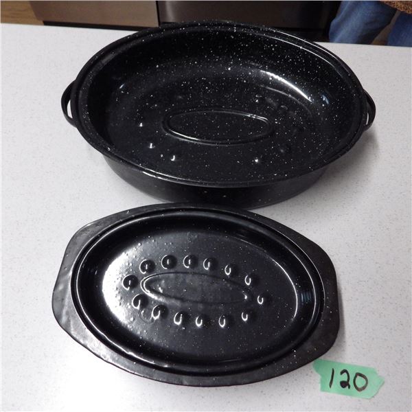 2 Oval roasting pans