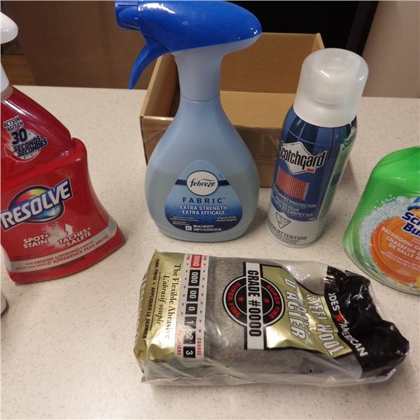 Kitchen cleaning supplies