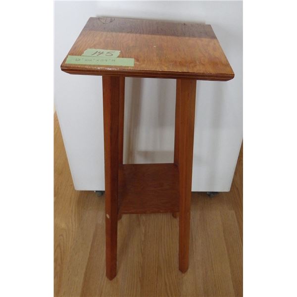 handcrafted wood  plant stand
