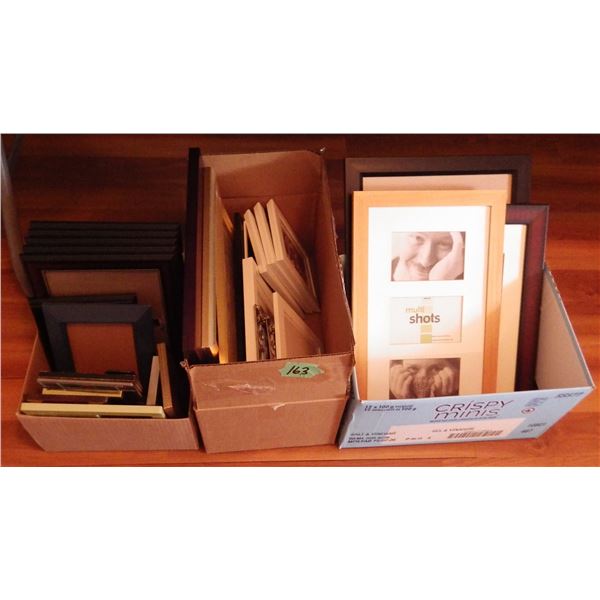 Lot of three boxes of picture frames