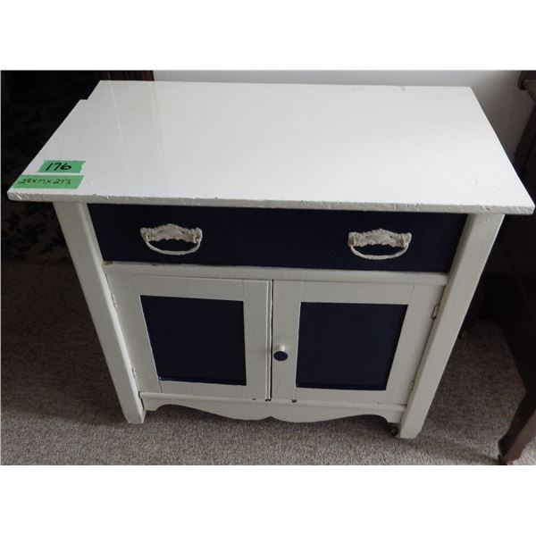 antique wash stand - has been painted Harp is missing