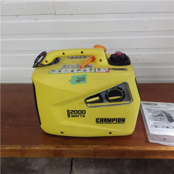 Champion 2000 watts inverter  Generator