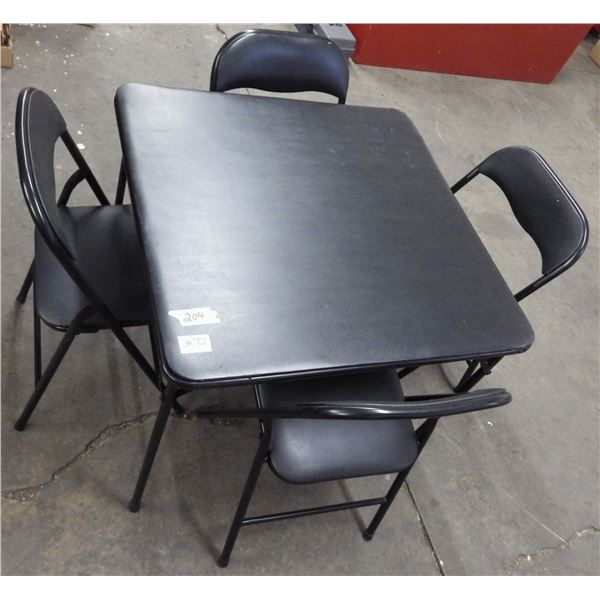 card table and 4 chairs