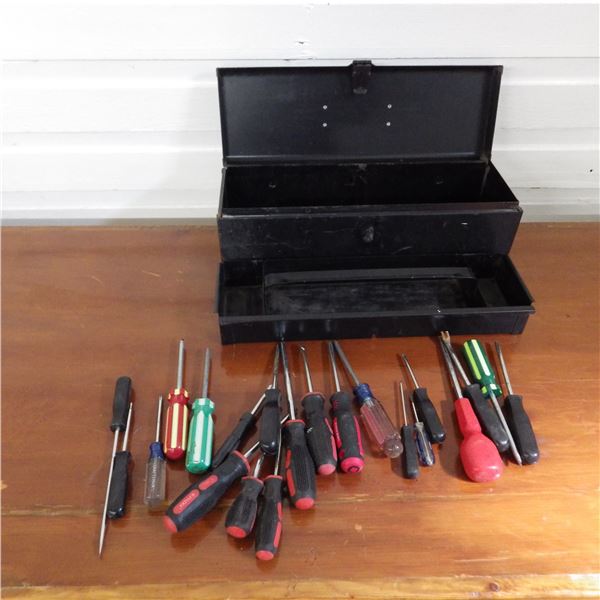 toolbox with screwdrivers