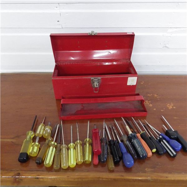 tool box with screwdrivers