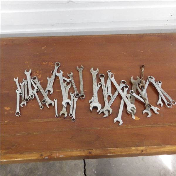 lot of miscellaneous wrenches