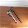 Image 1 : Lot of 2 pipe  wrenches