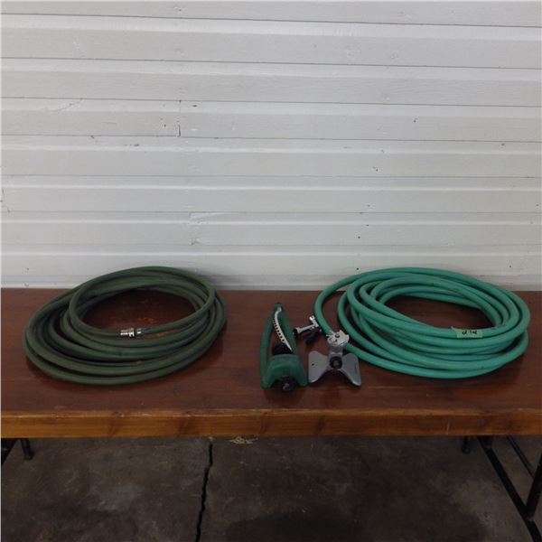 garden hoses and sprinklers
