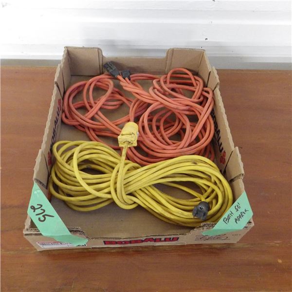 electrical cords both approximately 50 feet