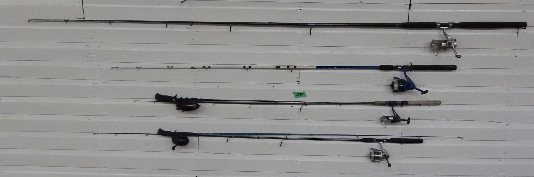 Lot of fishing rods