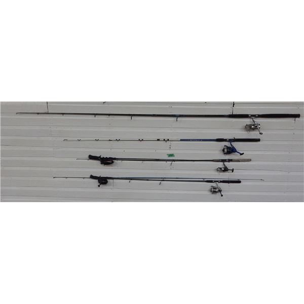Lot of fishing rods