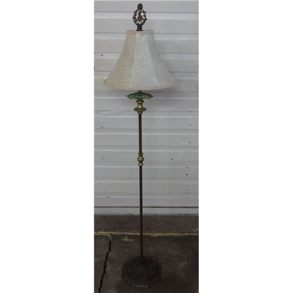 vintage cast floor lamp needs rewiring no electrical cord