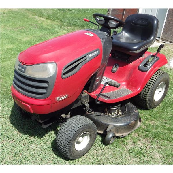 Craftsman YS4500 riding mower, 20 hp, 42" cut, showing 652.7 hours