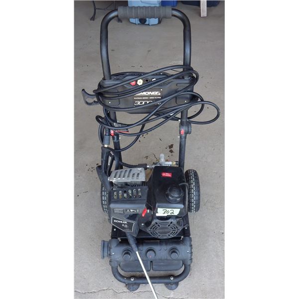 Simoniz gas pressure washer, Kohler 6.5 horsepower engine , 3000 PSI