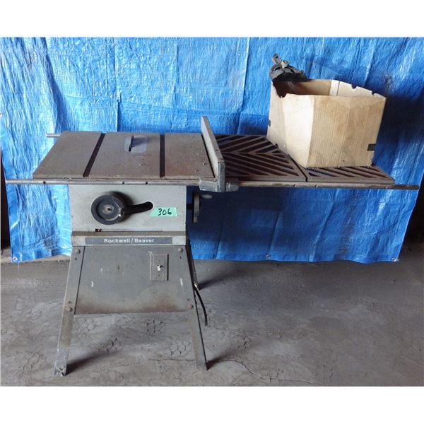 rockwell Beaver table saw with extra blades  needs new cord