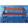 Image 1 : park bench with cast iron bench ends