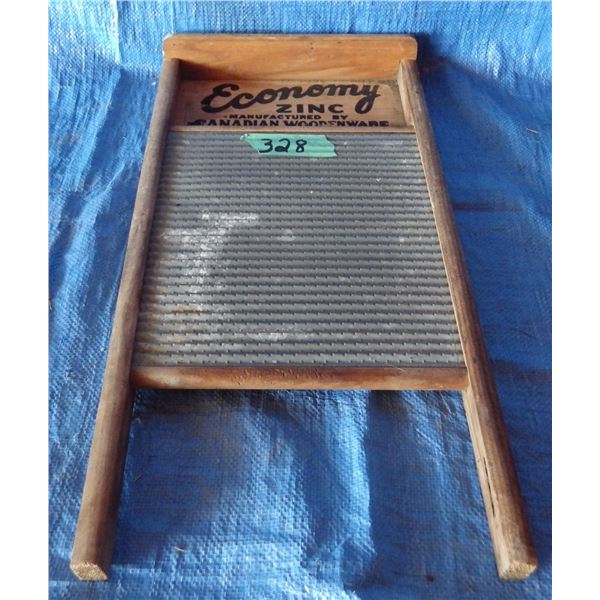 antique Economy zinc washboard