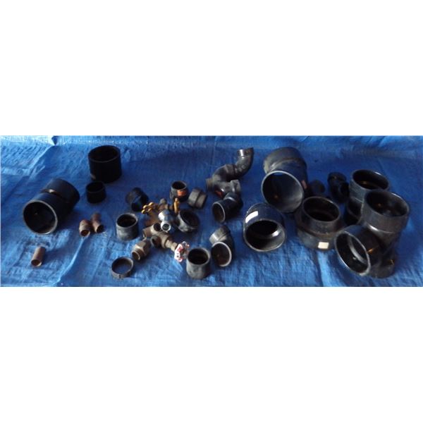lot of plumbing supplies