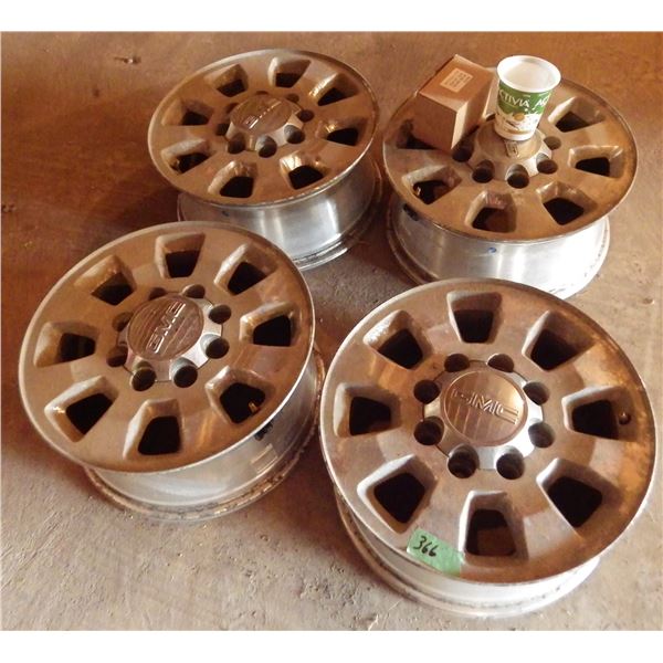 4 aluminum tire rims