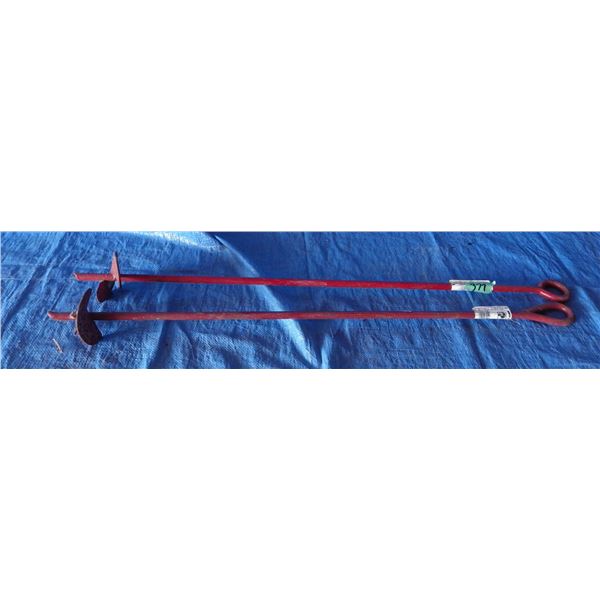 lot of 2 earth anchor tie down points