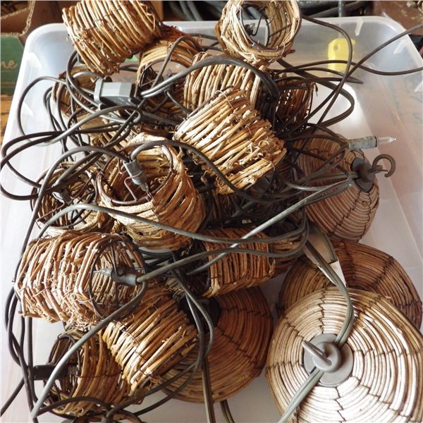 wicker style patio lights