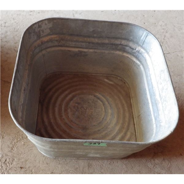 galvanized Wash Tub