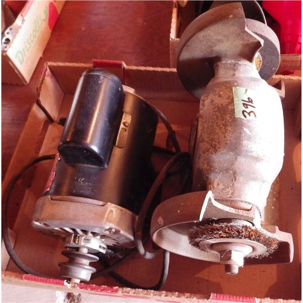 Bench grinder  and 3/4 hp motor