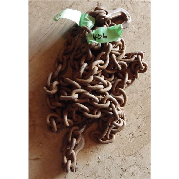 approximately 20 foot chain with hooks
