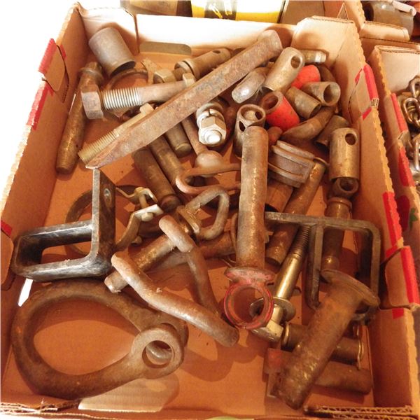 Lot of draw pins and clevises etcetera