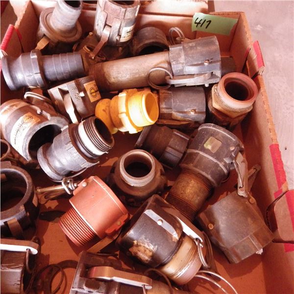 box of banjo clamp on hose fittings etcetera