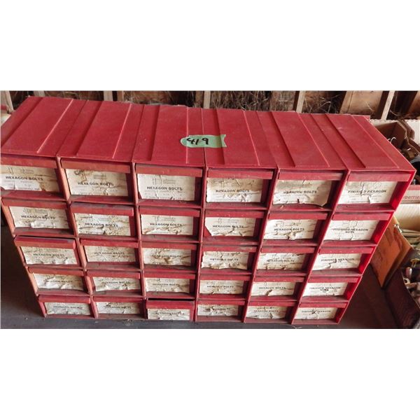 Bolt bins and contents