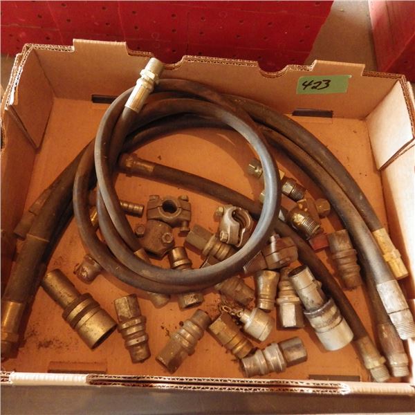 assorted hydraulic ends and fittings