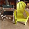 Image 1 : two patio camping chairs