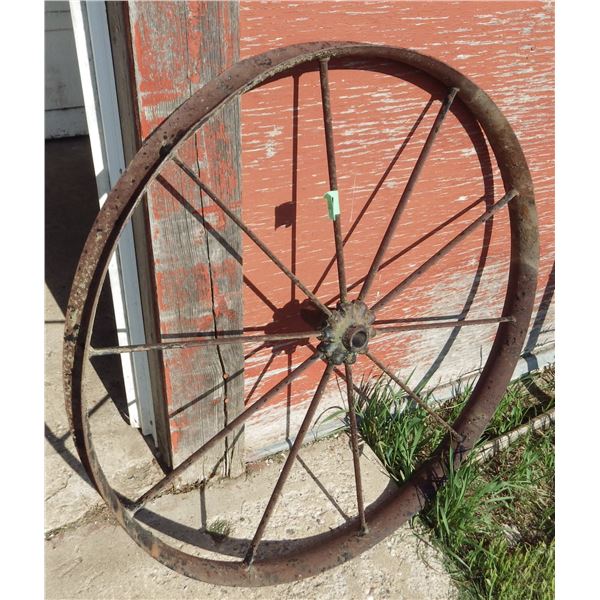 vintage metal wheel