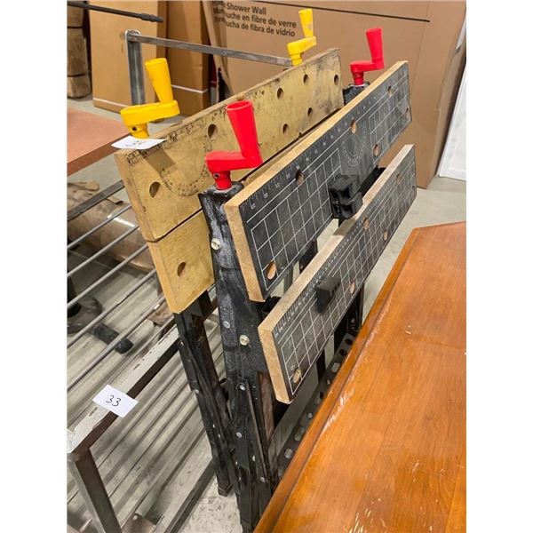 2 ADJUSTABLE WORK BENCHES
