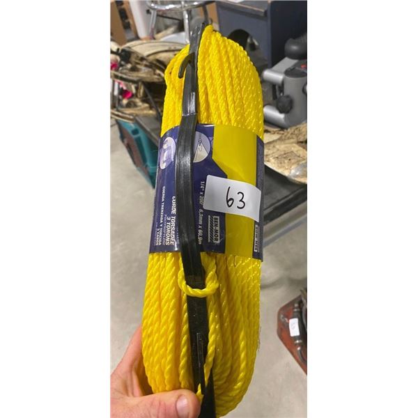 200 FT SPOOL OF 1/4IN ROPE