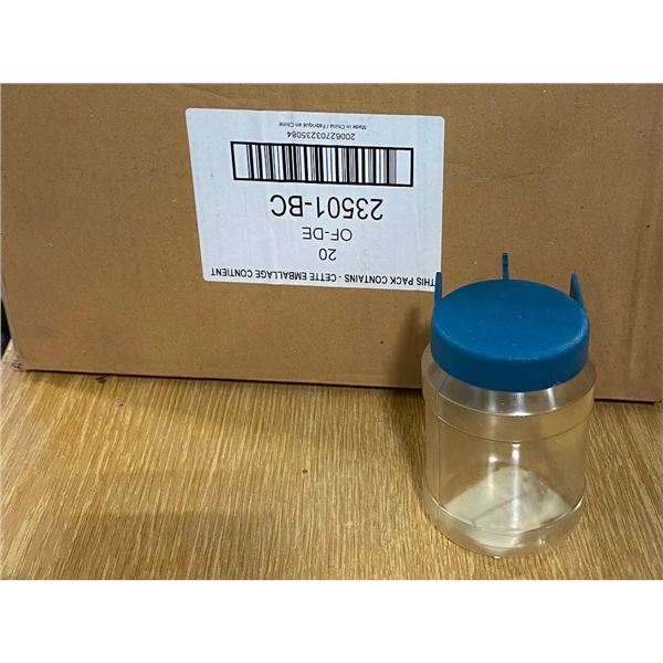 20 SMALL BOTTLES WITH CAPS