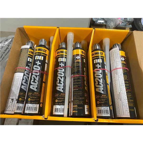12 TUBES OF DEWALT AC200 ADHESIVE